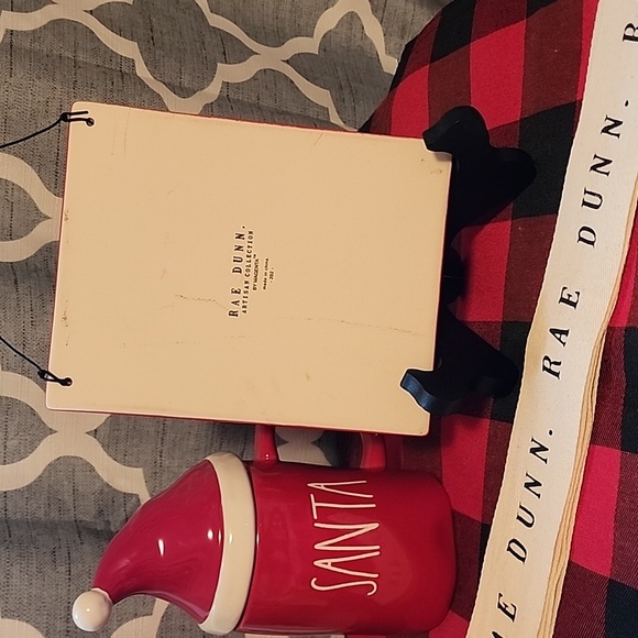 Rae Dunn Festive Red Sleigh Bells Sign - Picture 2 of 4